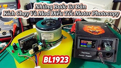MH-DIY || Hưỡng Dẫn Mod + Điều Tốc Motor Photocopy Mã LB1923