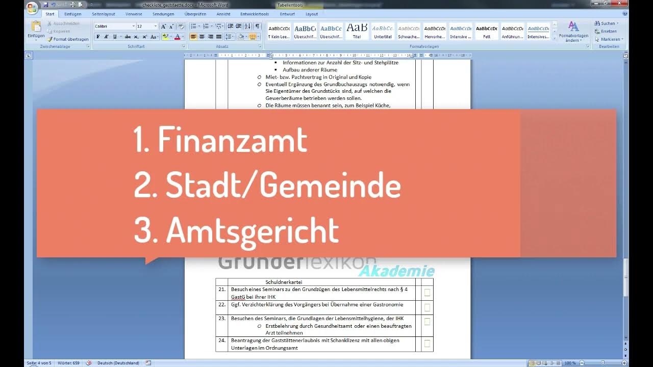 Schanklizenz beantragen und Gaststätte gründen YouTube