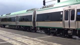 First smart train arriving in Cotati Tuesday morning.