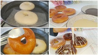 الدونات هشه وخفيفه وبتحضير جداً بسيط وطعم لذيذ fragile donuts