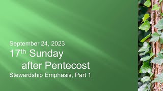 September 24, 2023 Worship