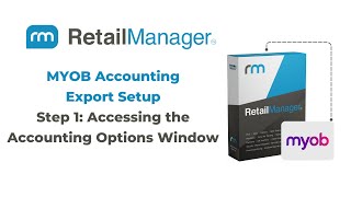 MYOB Accounting Export Setup in AAAPOS RetailManager - Step 1