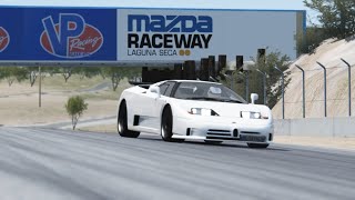 Bugatti EB110 SS ( Super Sport ) 1991 - 1995 - Laguna Seca Circuit