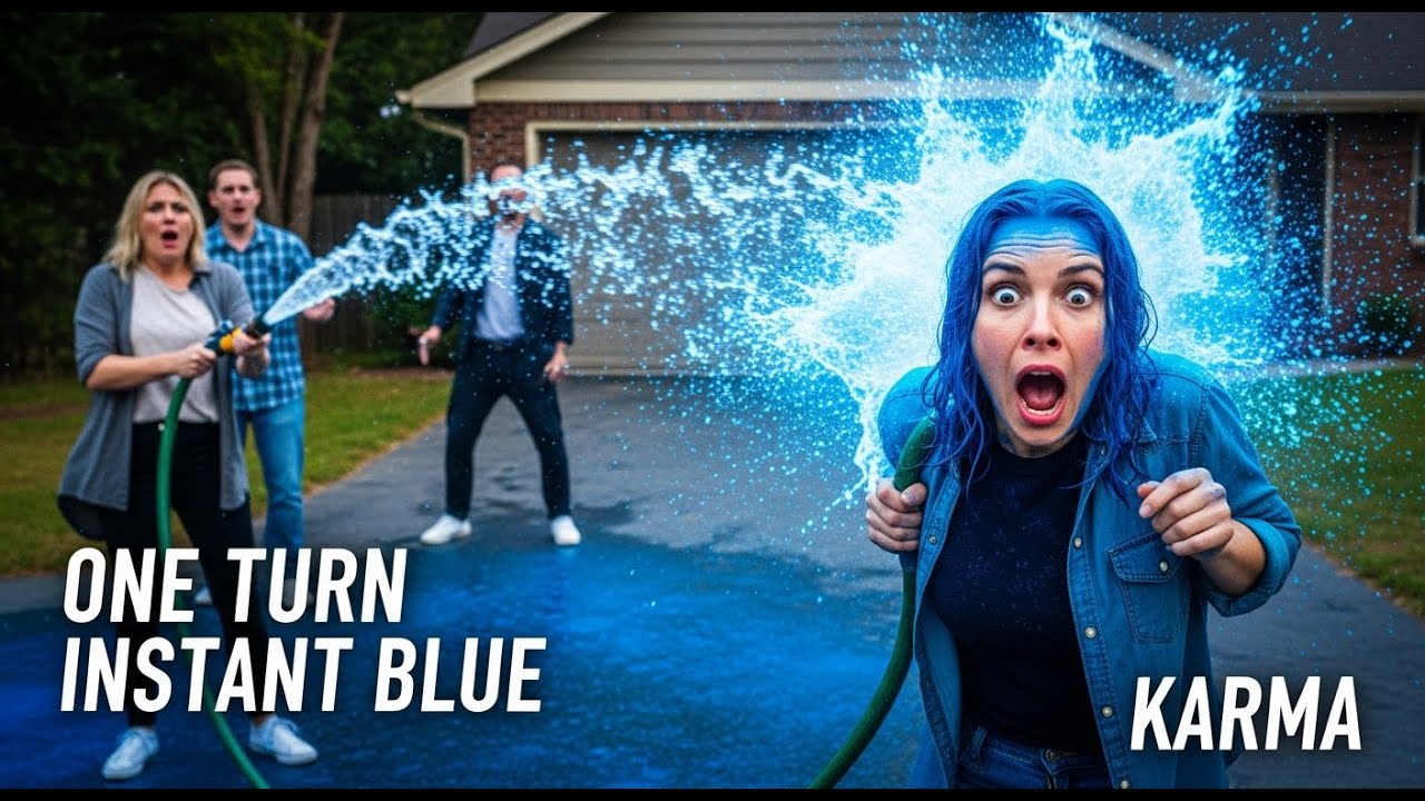 Karen Kept Stealing My Garden Hose — One Turn of the Valve Turned Her Blue