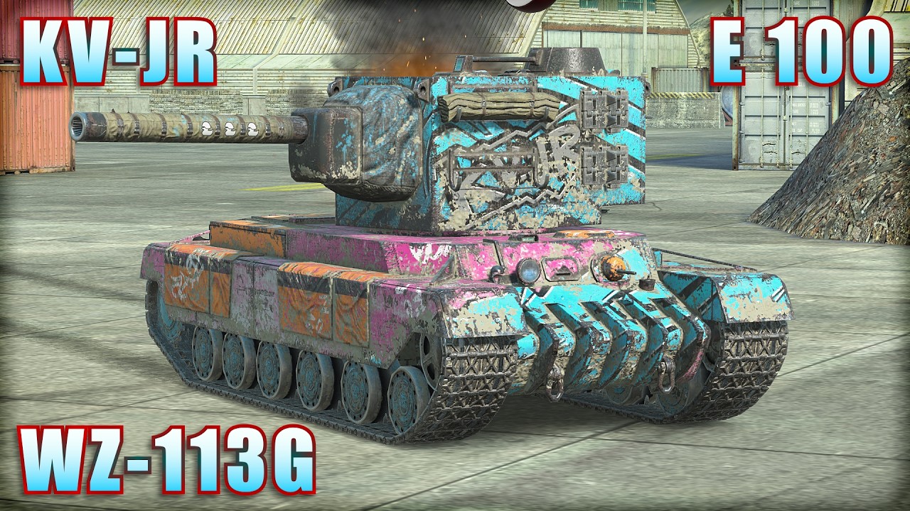 KV-JR ● E 100 ● WZ-113G | World of Tanks Blitz Replays