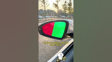 How to properly adjust rearview mirrors while driving? #manual #car #driving  #automobile #tips