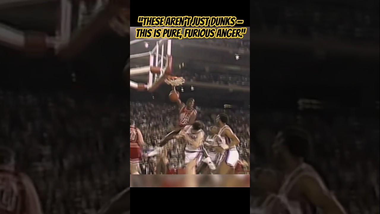 &laquo;Это не просто данки &mdash; это чистая, яростная злость&raquo;. Майкл Джордан в режиме зверя!!! 🔥