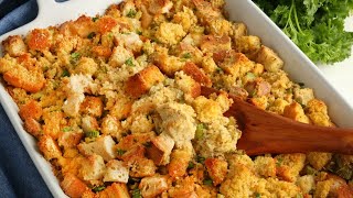Gluten-Free Cornbread Stuffing {Dairy-Free Option}