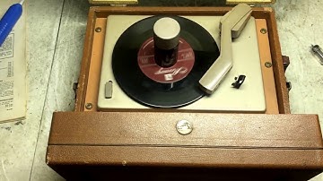 RCA 6-EY-3A 45 player. Recapped and serviced in less than a week.