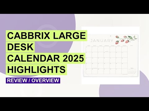 Cabbrix Large Desk Calendar 2025 Review: Perfect for Planning & Organizing!