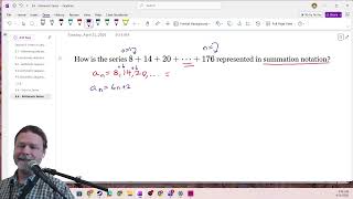 Rewriting an Arithmetic Series in Sigma summation Notation
