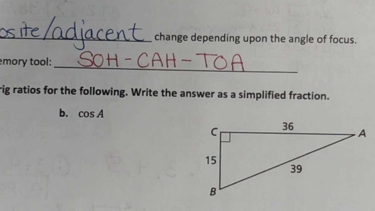 Geometry Standards: 9.4 Day 1: Trigonometry