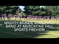 Mighty Muskie Marching Band at Muscatine High School Fall Sports Preview