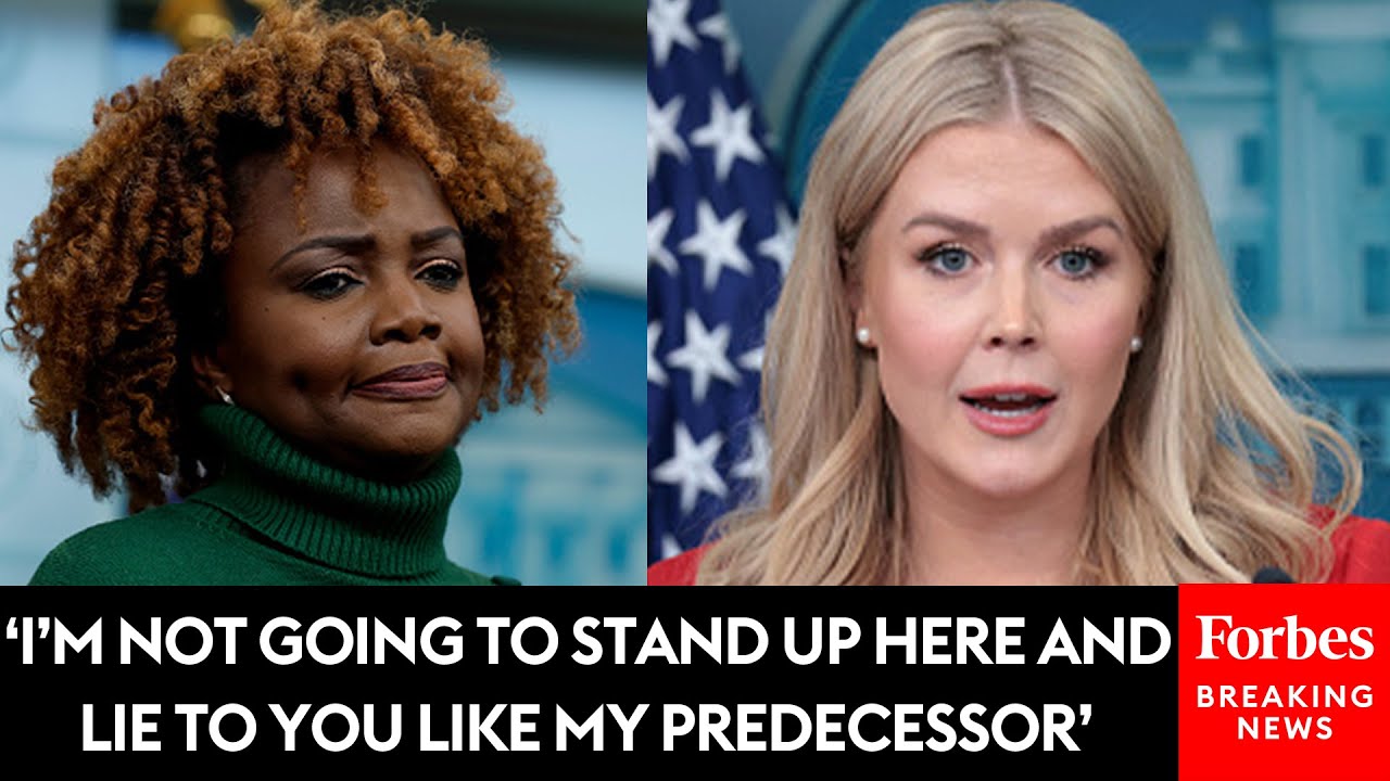 Karoline Leavitt Directly Calls Out Karine Jean-Pierre During White House Press Briefing
