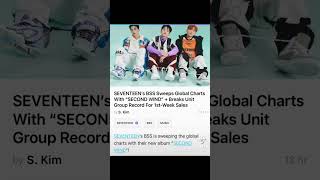 SEVENTEEN's BSS Sweeps Global Charts With "SECOND WIND" + Breaks Unit Group Record 1st-Week Sales