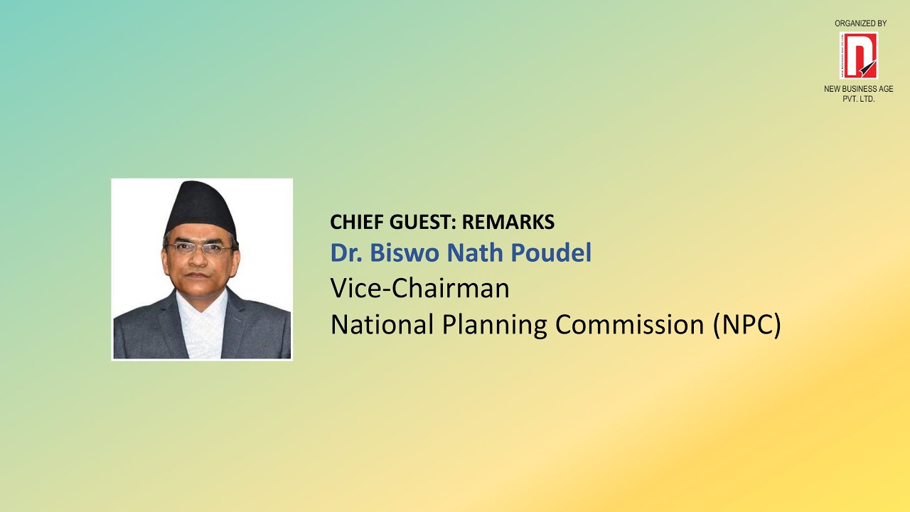 Dr. Biswo Nath Poudel | Prabhu Bank presents 6th NewBiz BSchools Ratings, Ranking & Awards 2022