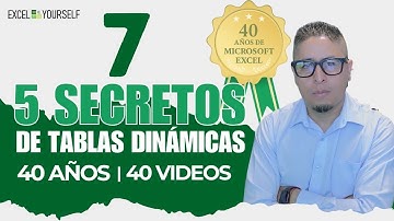 40 años de Excel | 👉 ¡5 secretos de Tablas Dinámicas que NADIE usa! | Video 7 - 40 #excel