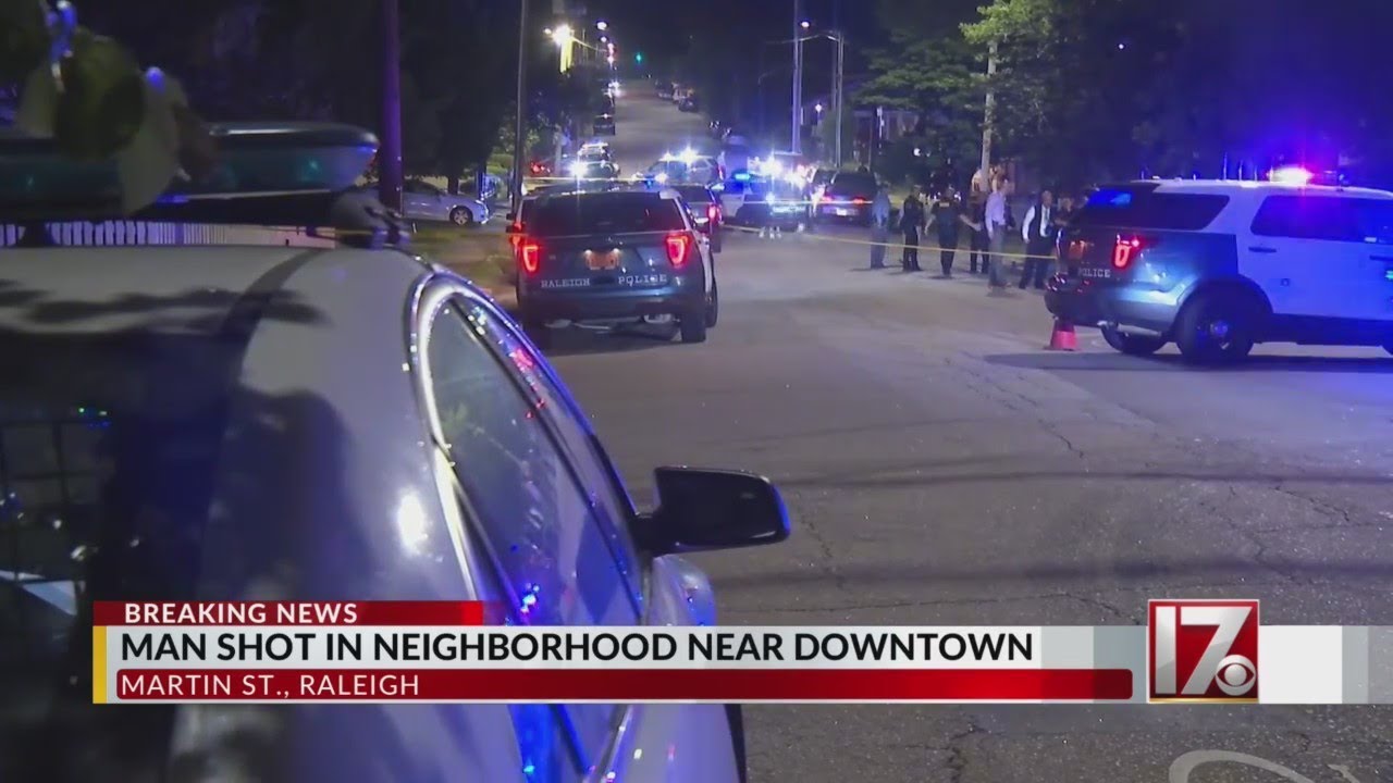 Man shot in neighborhood near downtown Raleigh - YouTube