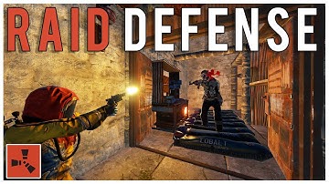 BULLYING THE RAIDERS AND DEFENDING OUR BASE TWICE! - Rust