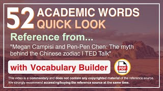 52 Academic Words Quick Look Words Ref from \\