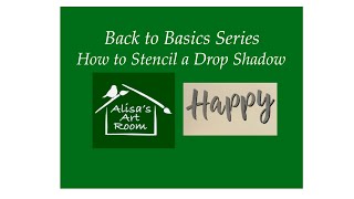 How to Stencil a Drop Shadow