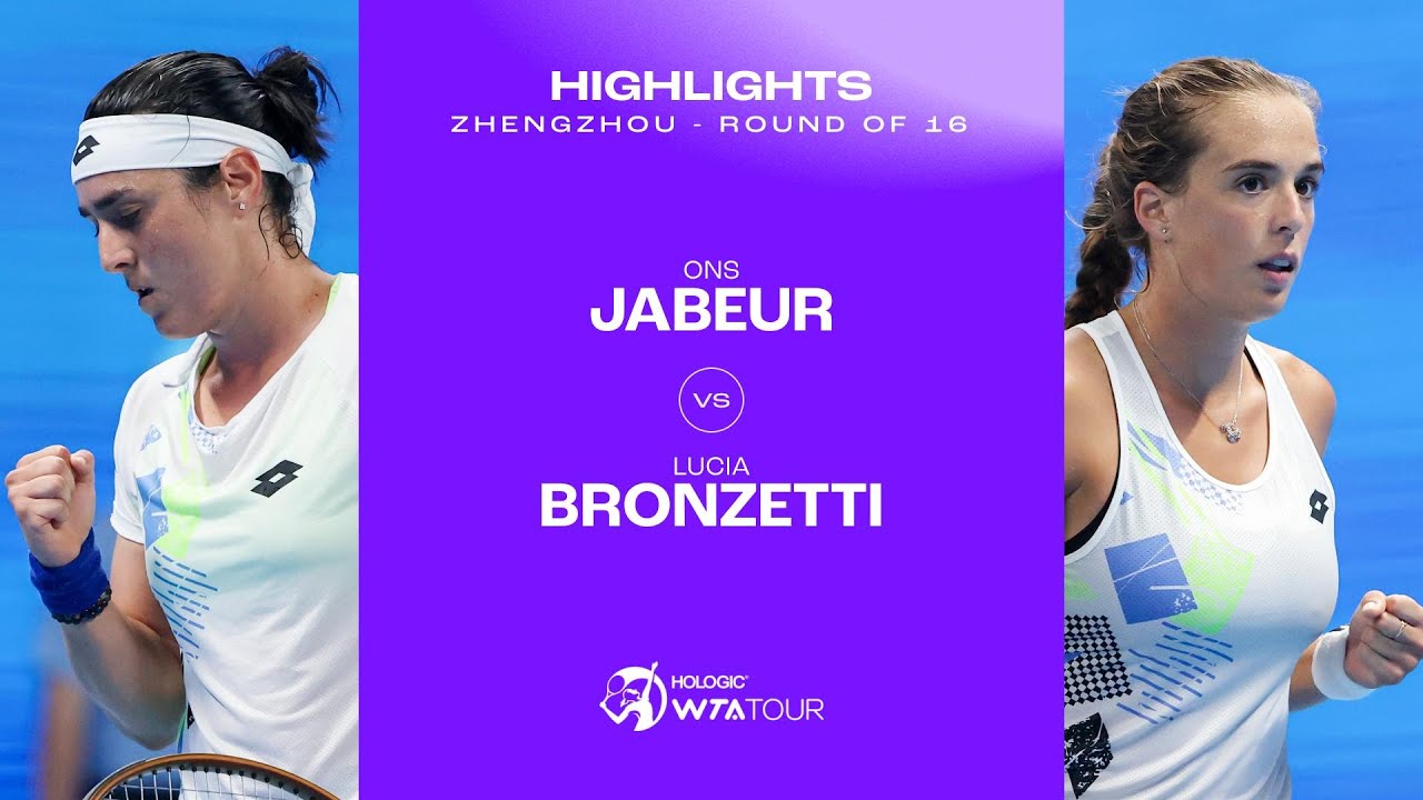 Ons Jabeur vs. Lucia Bronzetti | 2023 Zhengzhou Round of 16 | WTA Match Highlights