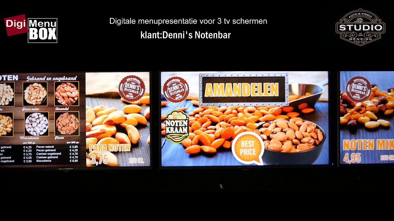 DigiMenubox Denni's notenbar