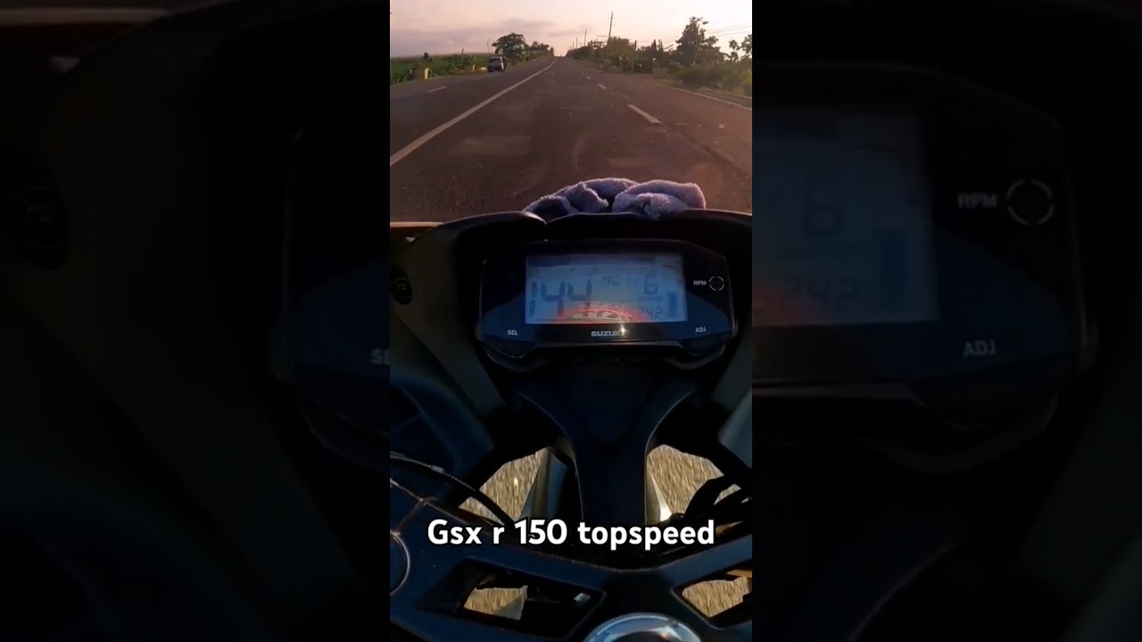 All stock Gsx-r 150 Topspeed