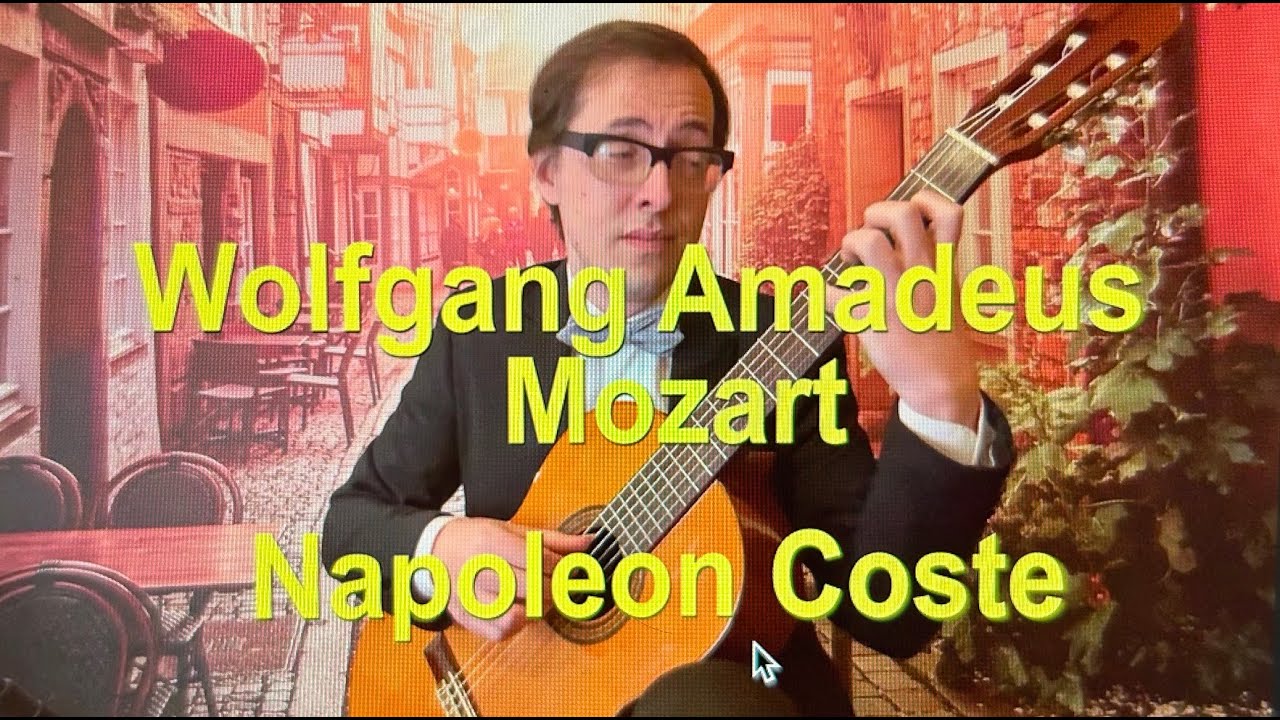 W.-A. Mozart - Theme from Piano Concerto №20, N. Coste - Andante in Dm