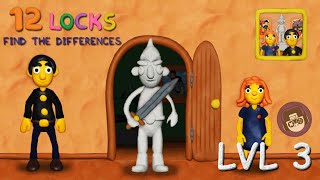 RUD 12 Locks Find the differences - Level 3 Walkthrough