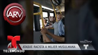 Insultos y burlas a mujer musulmana en un bus | Al Rojo Vivo | Telemundo