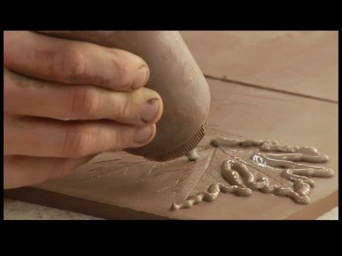How to Make a Clay Planter : Slip Trailing with Clay
