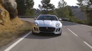 Player Profile Jaguar F TYPE S Coupé Rhodium Silver on road