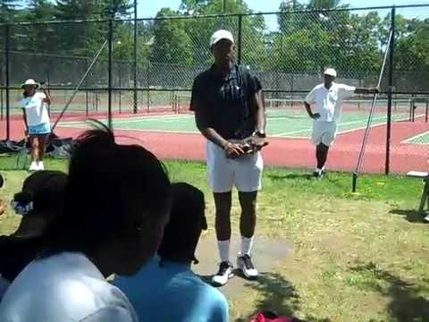 Rodney Harmon at USTA Eastern's Camp ACE