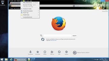 Backup bookmarks in Firefox