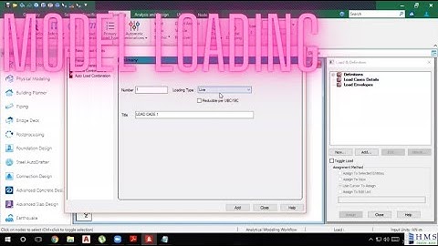 STAAD Pro Tutorial For Beginners Episode 9 Model Loading