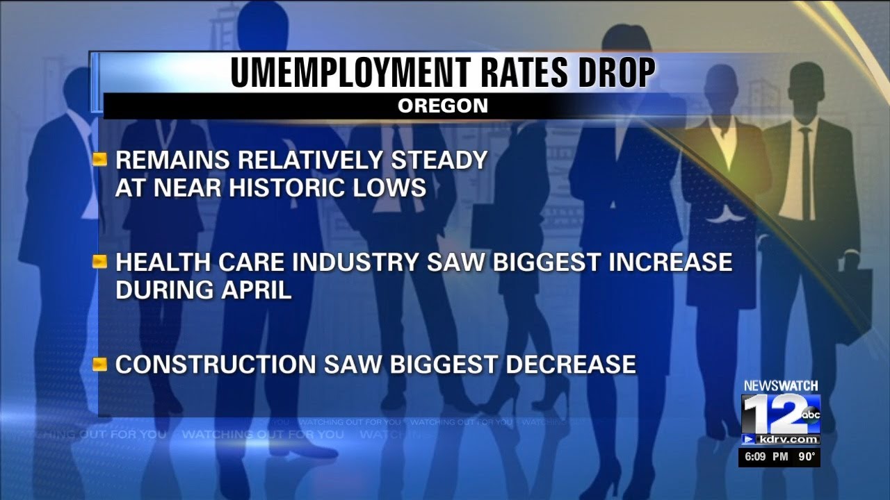 Money Alert: Oregon unemployment rates drop