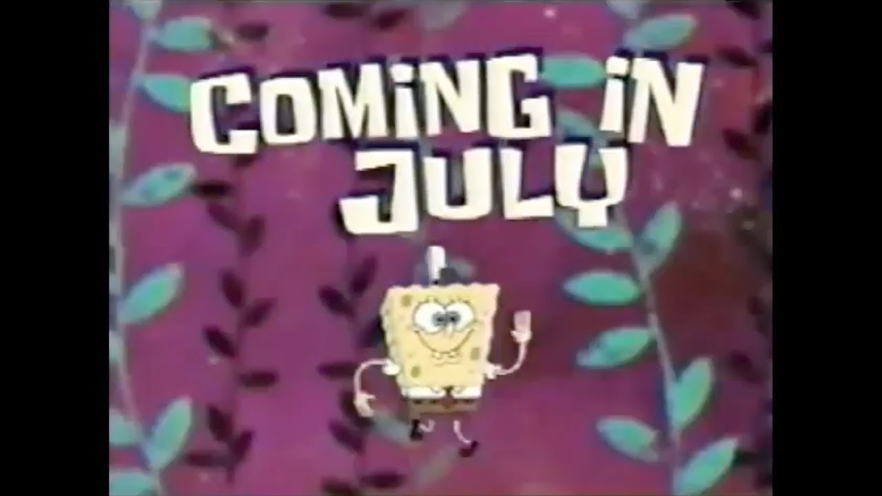 SpongeBob SquarePants Nickelodeon First Promo Television Commercial