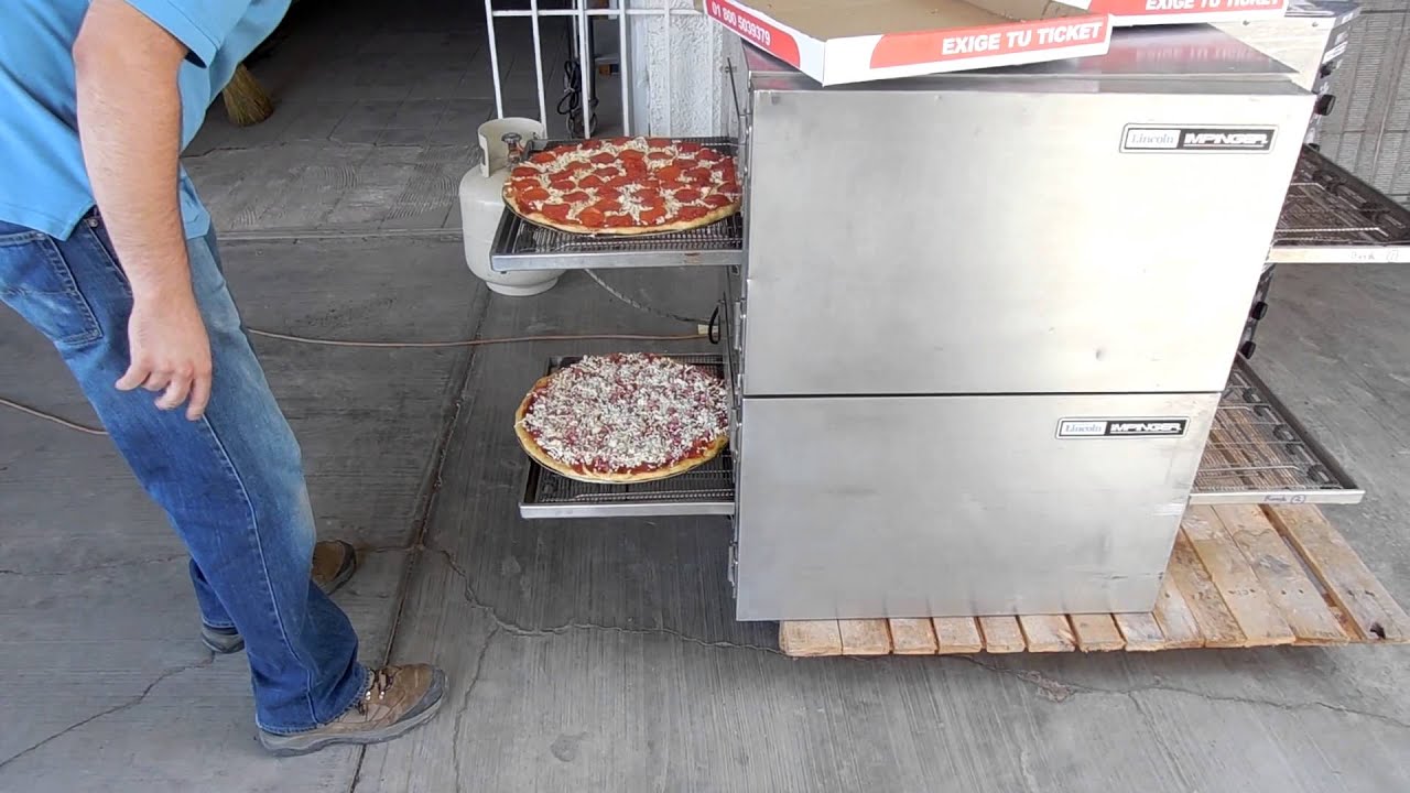 Hornos de banda para pizza LINCOLN 1116 $$ - YouTube