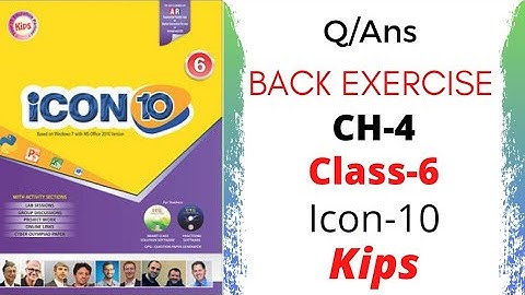 Questions/Answers||Ch-4/Class-6/Icon-10/Kips/By @C.B.S.E 1st-8th guide