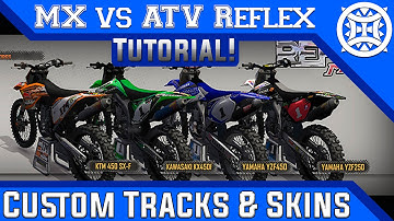 MX vs ATV Reflex | How to Get Custom Tracks, Skins & Gear! | HD Tutorial