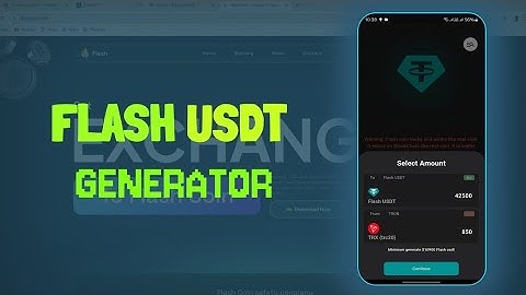 How to use flash usdt on Binance - flash usdt software 