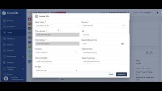 How to Create a Purchase Order (PO) Against a Proforma Invoice in Expodite