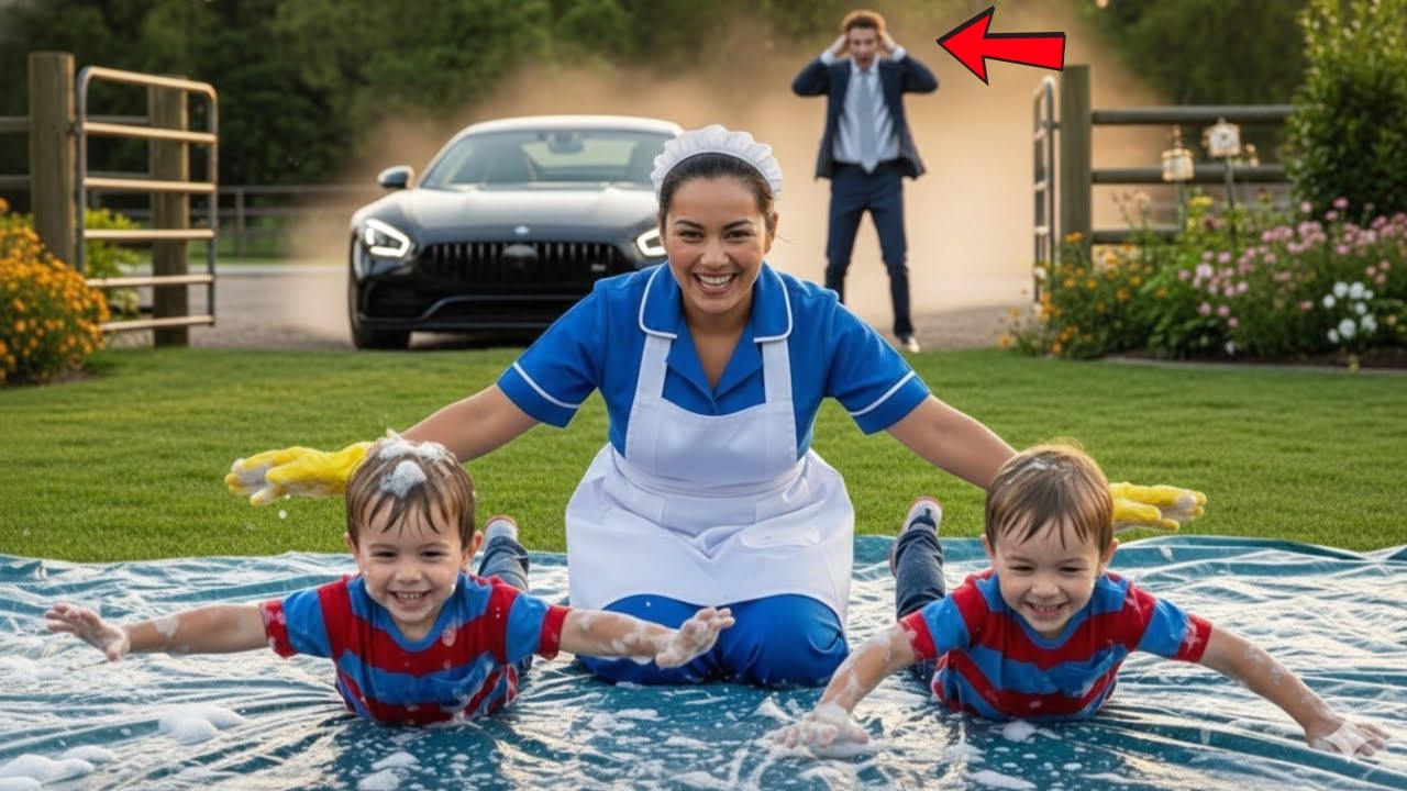 Millionär stürmt wütend in die Villa – erstarrt bei dem, was die Angestellte mit seinen Kindern tat