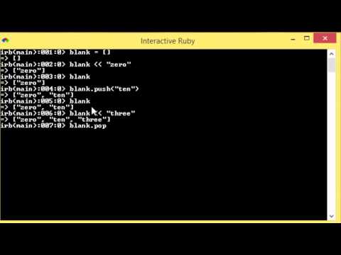 Ruby - 28 - Inserting Objects into an Array
