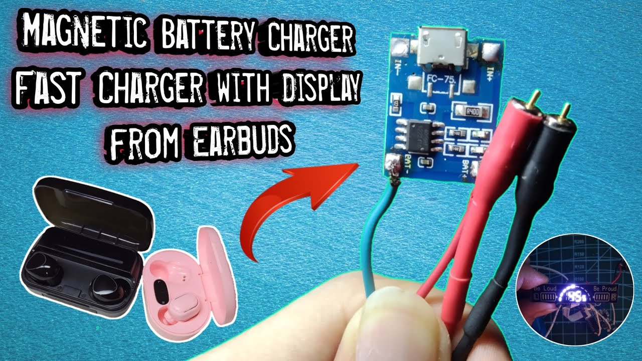 safe DIY earbud charging workspace non-conductive surface multimeter insulated wires