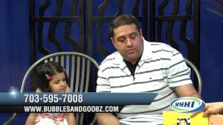 WHHI TV's "Talk of the Town" | Manny & Bubbles of Bubbles and Goobz | bubblesandgoobz.com | 5/14/13