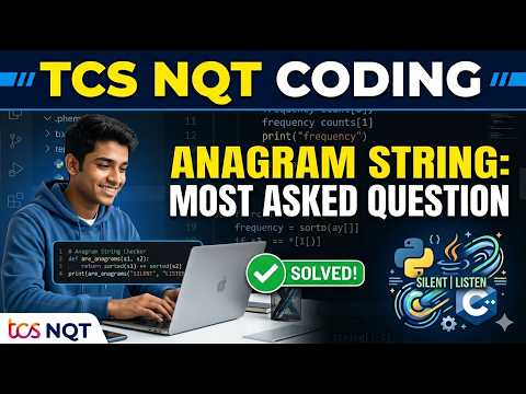 TCS NQT Coding Question #2 🔥 | Anagram String Explained (Easy Logic + Code)