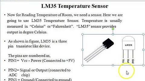 Room temperature measuring using ADC and LM35