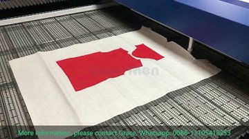 big ccd camera Visual positioning laser cutting machine for fabric cloth